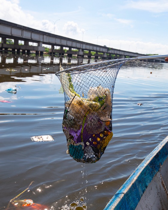 plastic fishing net