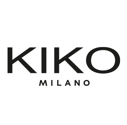 Kiko Milano logo with black text and white background